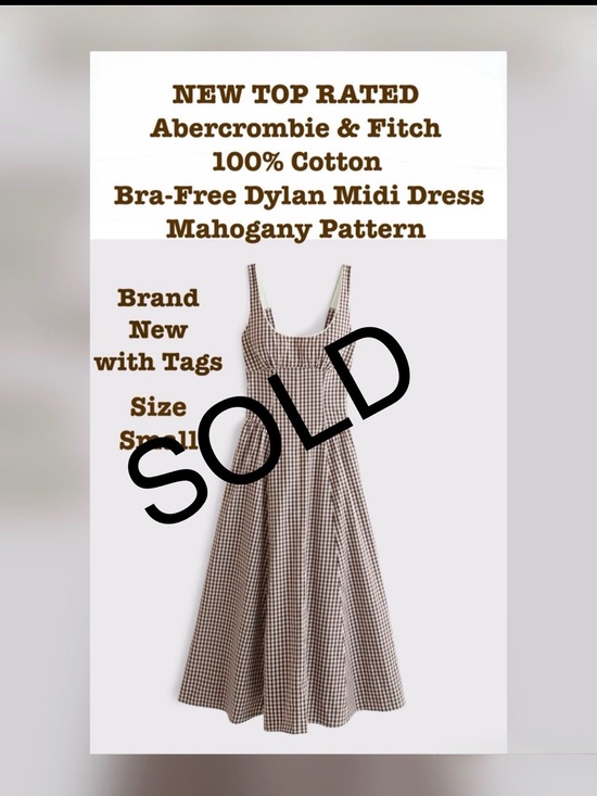 Abercrombie & Fitch Dresses & Skirts - SOLD!! Abercrombie & Fitch Bra Free Dylan Midi Dress Color Mahogany Pattern